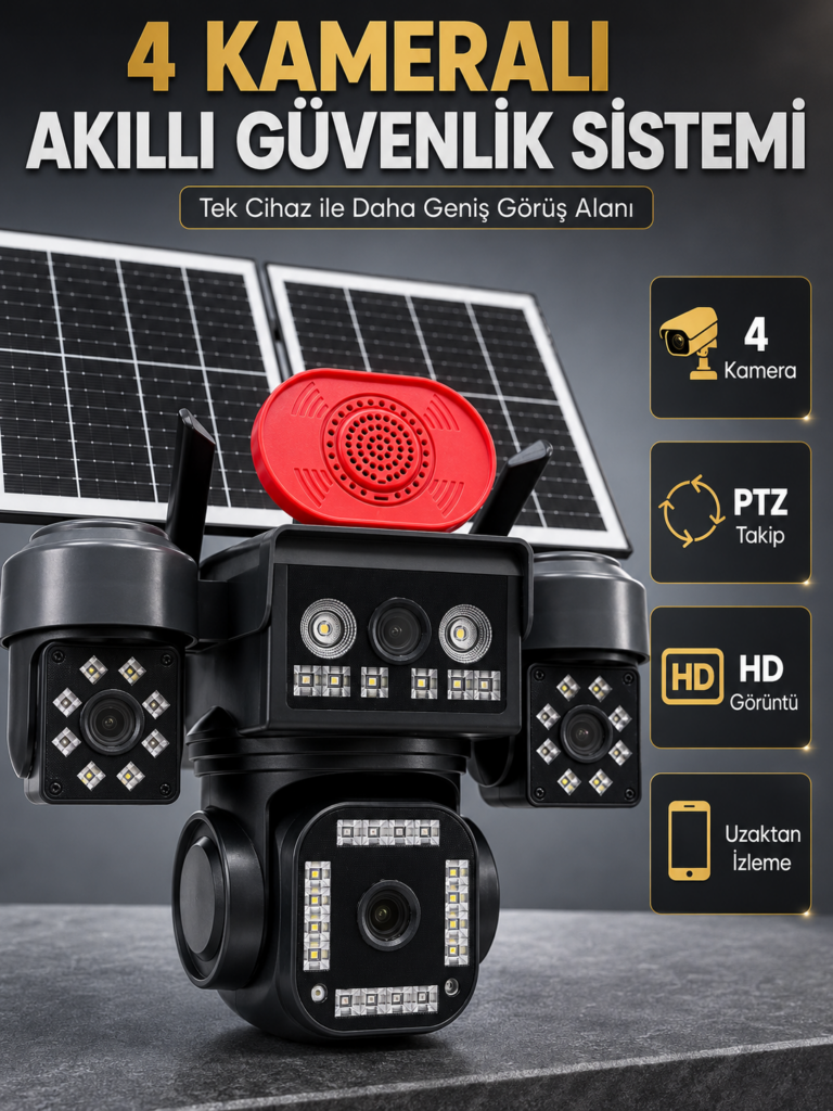 360° Hareket Kabiliyetine Sahip Motorlu PTZ Kamera ile Akıllı Takip ve Geniş Görüş Deneyimi