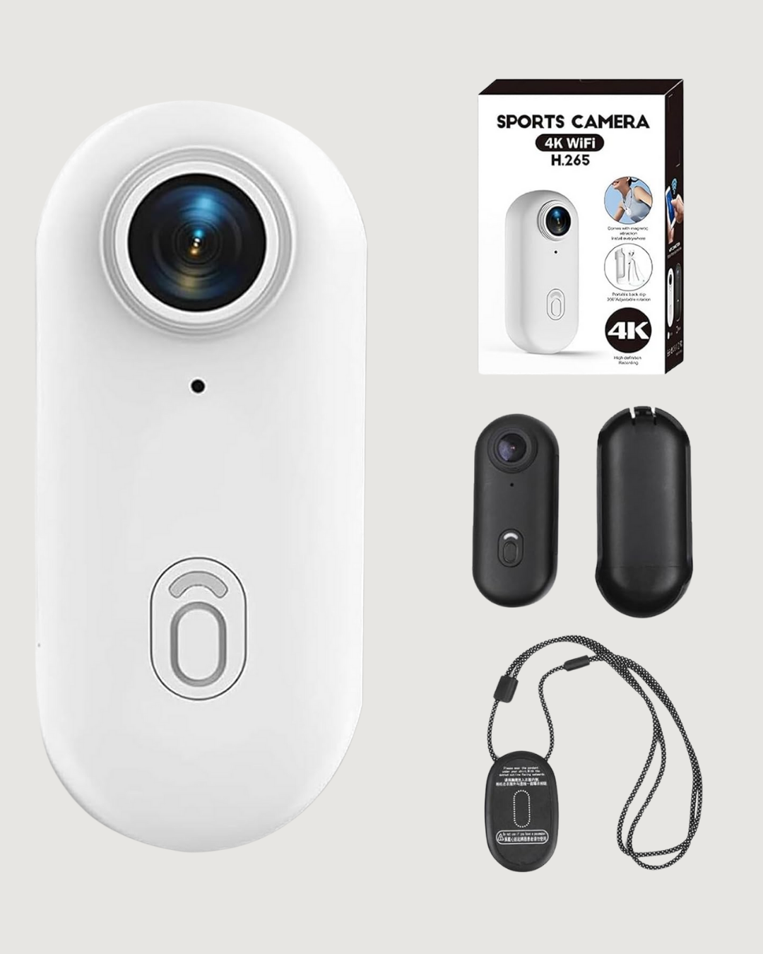 4K WiFi Spor Kamerası Su Geçirmez Mini Aksiyon Kamera
