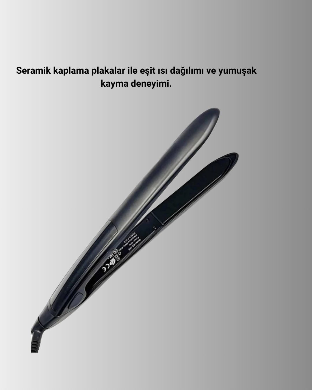 Isı Ayarlı 2025 Titanyum Kaplama Seramik Plakalı Saç Düzleştirici A Kalite Orijinal