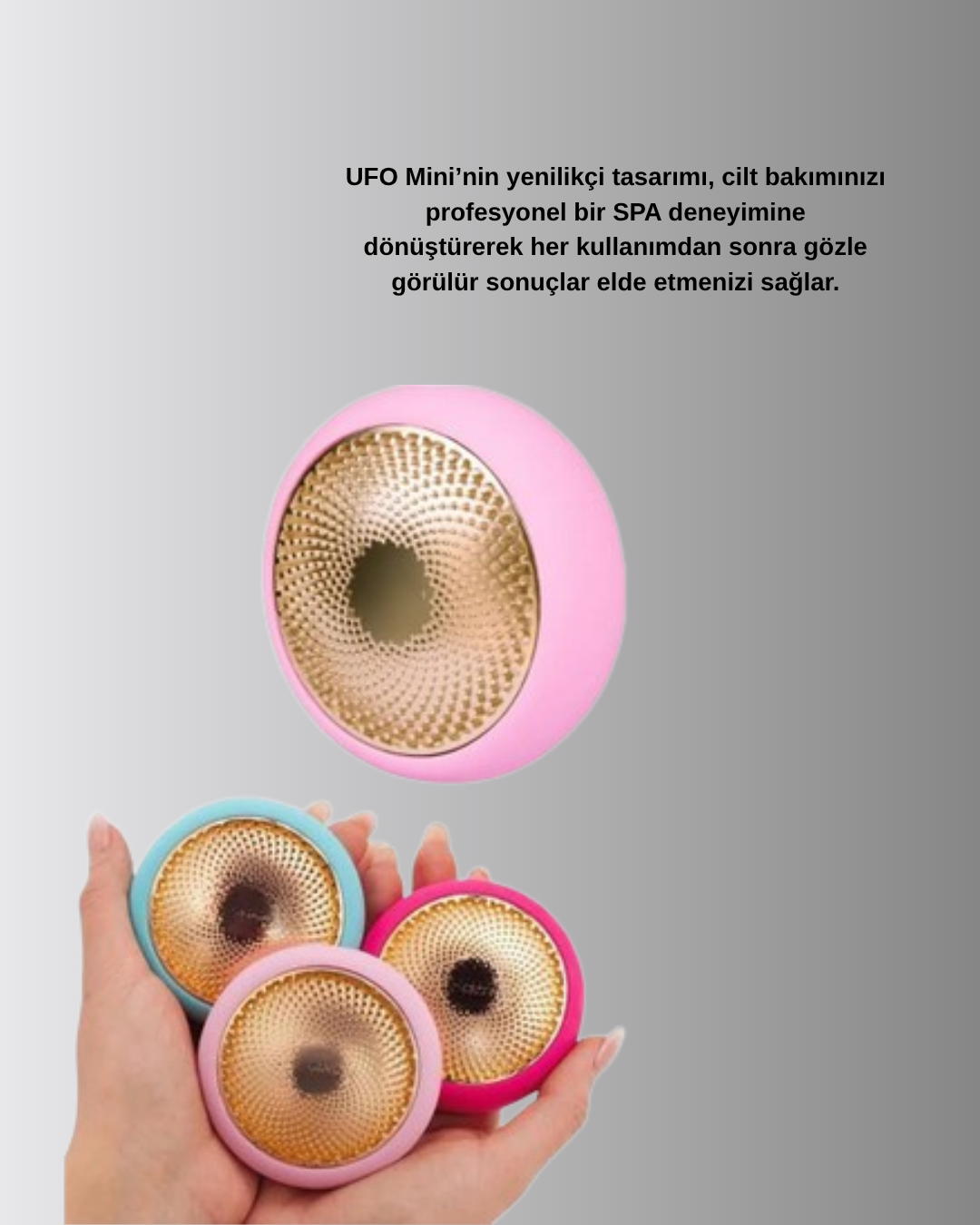 UFO Mini Akıllı Cilt Bakım Cihazı – LED Işık Terapisi ve Termal Maske Teknolojisi