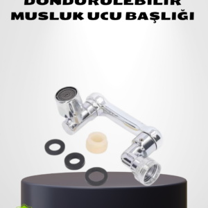 1080° Dönebilen Musluk Ucu – Su Tasarruflu, Esnek ve 360° Çift Eksenli Başlık