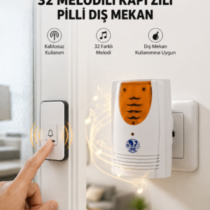 Kablosuz Kapı Zili Düzenli ve Konforlu Yaşam Alanları İçin Yeni Nesil