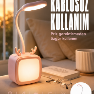 Ayarlanabilir LED Masa Lambası Şarjlı Modern Aydınlatma