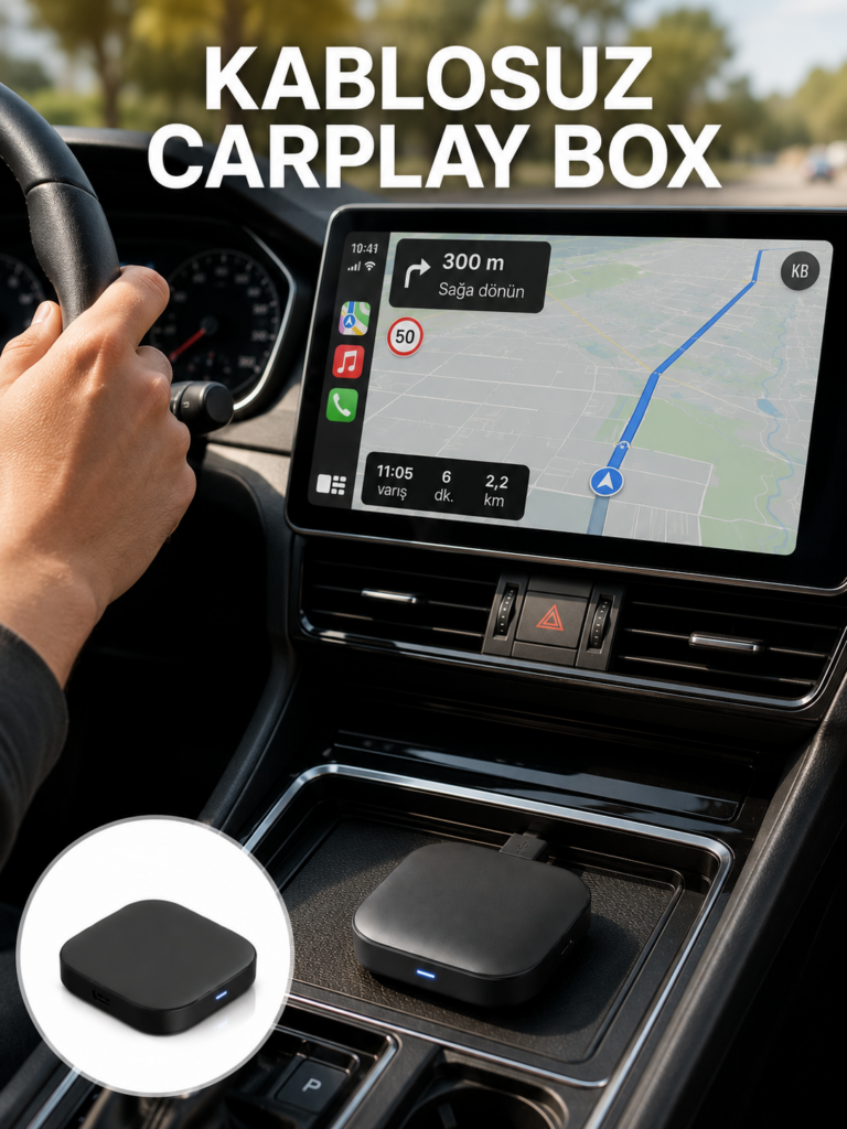 Bluetooth 5.0 Kablosuz Android Auto Araç İçi Adaptör Yeni Nesil