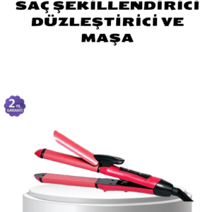 Dereceli Seramik Saç Düzleştirici – 5 Isı Seviyesi, 200°C Maksimum Sıcaklık