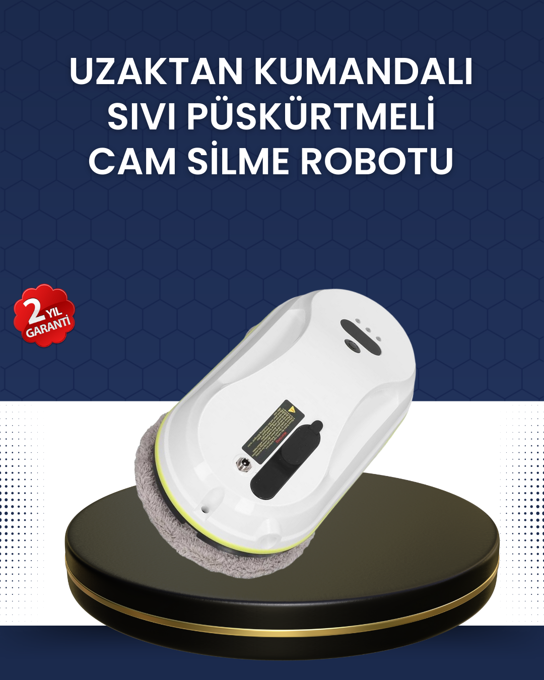 Çift Diskli Güvenli Otomatik Cam Silme Robotu
