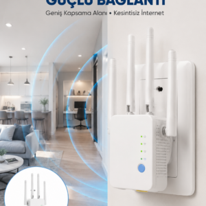Kablosuz WiFi Tekrarlayıcı 300Mbps