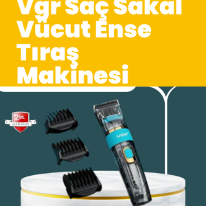 VGR V-695 Saç ve Sakal Kesme Makinesi LED Ekranlı 5 Uzunluk Ayarı