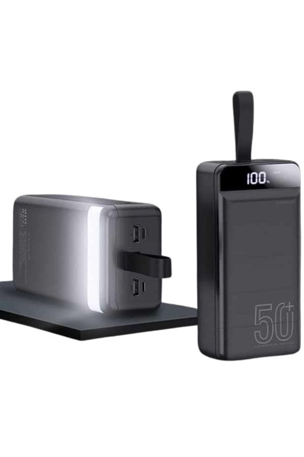 Powerbank 50.000 Mah Dijital Göstergeli Taşınabilir 4 Portlu Hızlı Powerbank