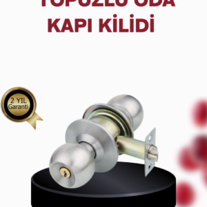 Paslanmaz Çelik Dayanıklı Topuzlu Kapı Kilidi