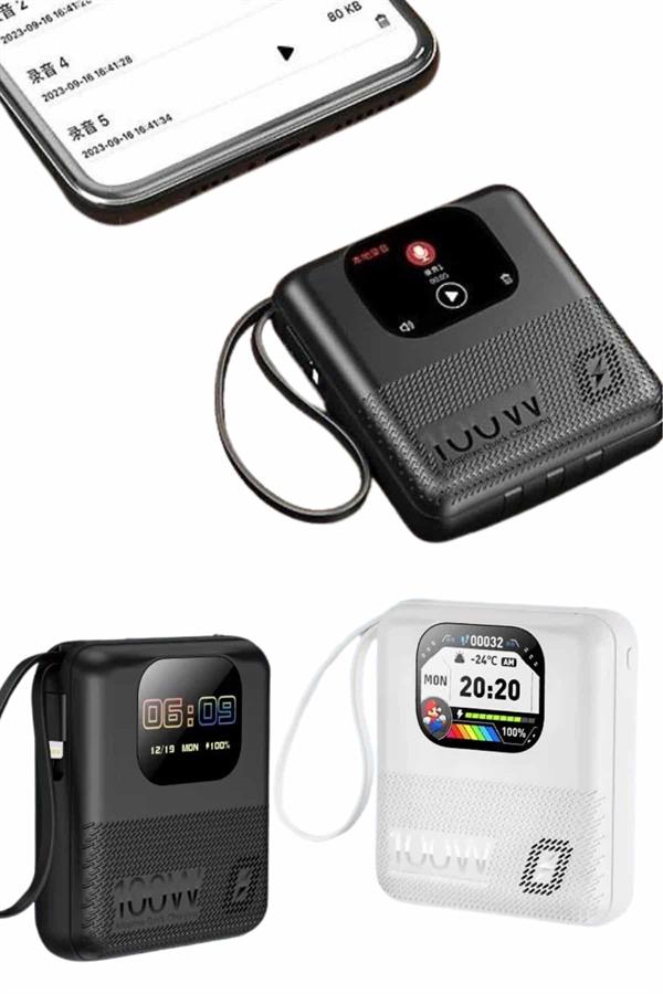 Akıllı Powerbank 10.000 MAH 4 Çıkışlı Taşınabilir Dijital Göstergeli