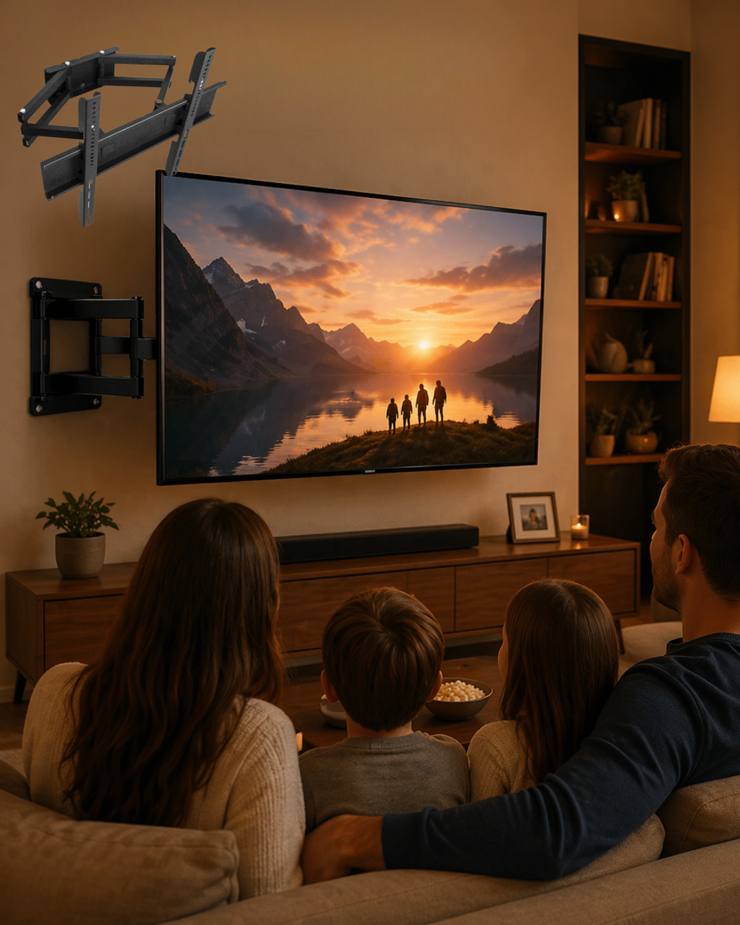 32 55 İnç Ayarlanabilir TV Askı Aparatı Güçlü  Duvar Tipi Askı