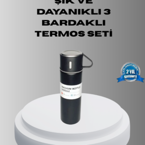 500 ml Vakumlu Termos – Çift Kat Paslanmaz Çelik, Sızdırmaz Kapağıyla Sıcak ve Soğuk İçeceklere Özel