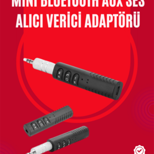 Taşınabilir Bluetooth Ses Alıcısı | 30 Dk Şarj, 4 Saat Kullanım, Geri Klipsli