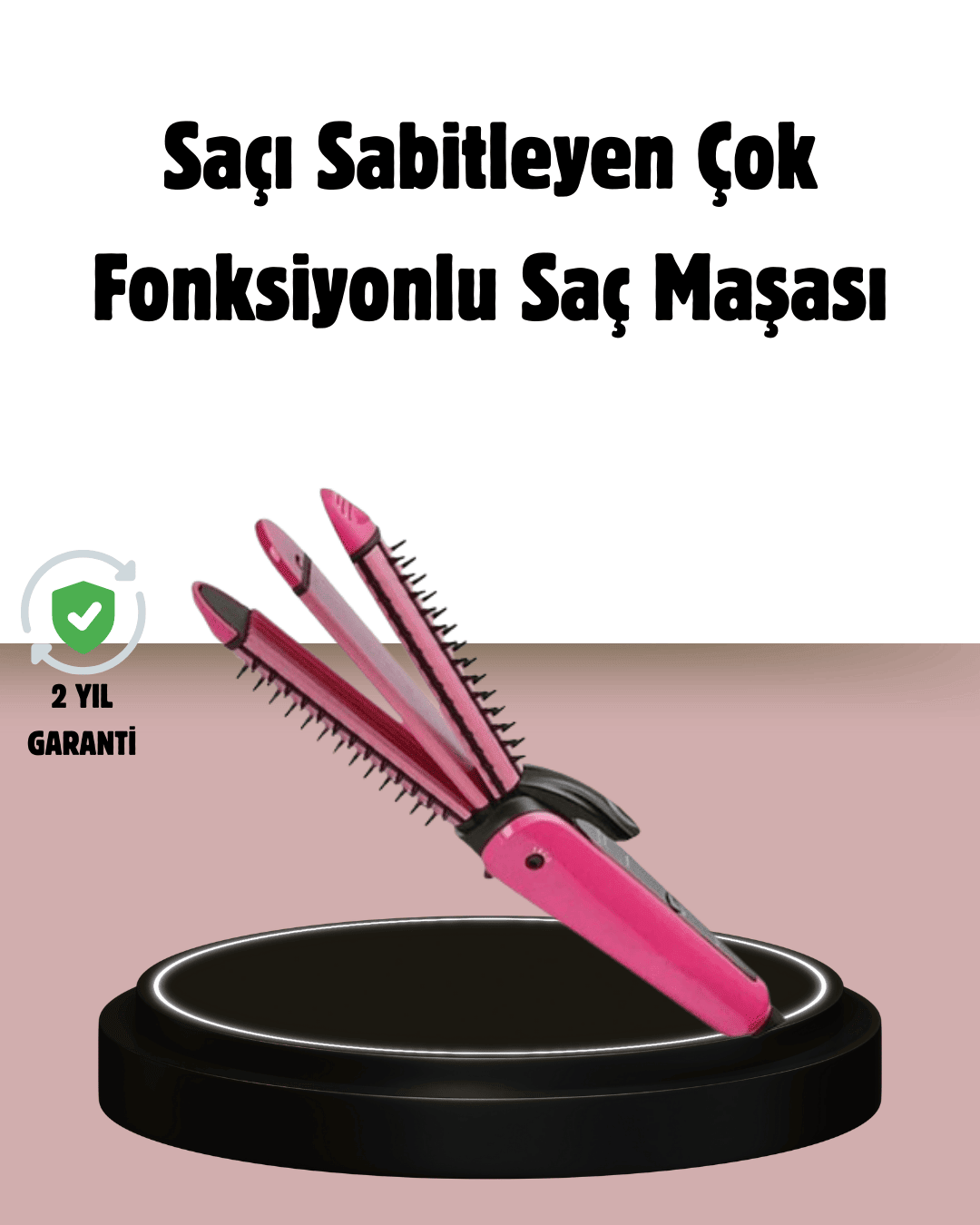 Saç Şekillendirici Maşa ve Düzleştirici 2’si 1 Arada