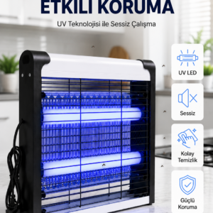 30 m² Etki Alanlı Mavi Işıklı Sinek Öldürücü Cihaz