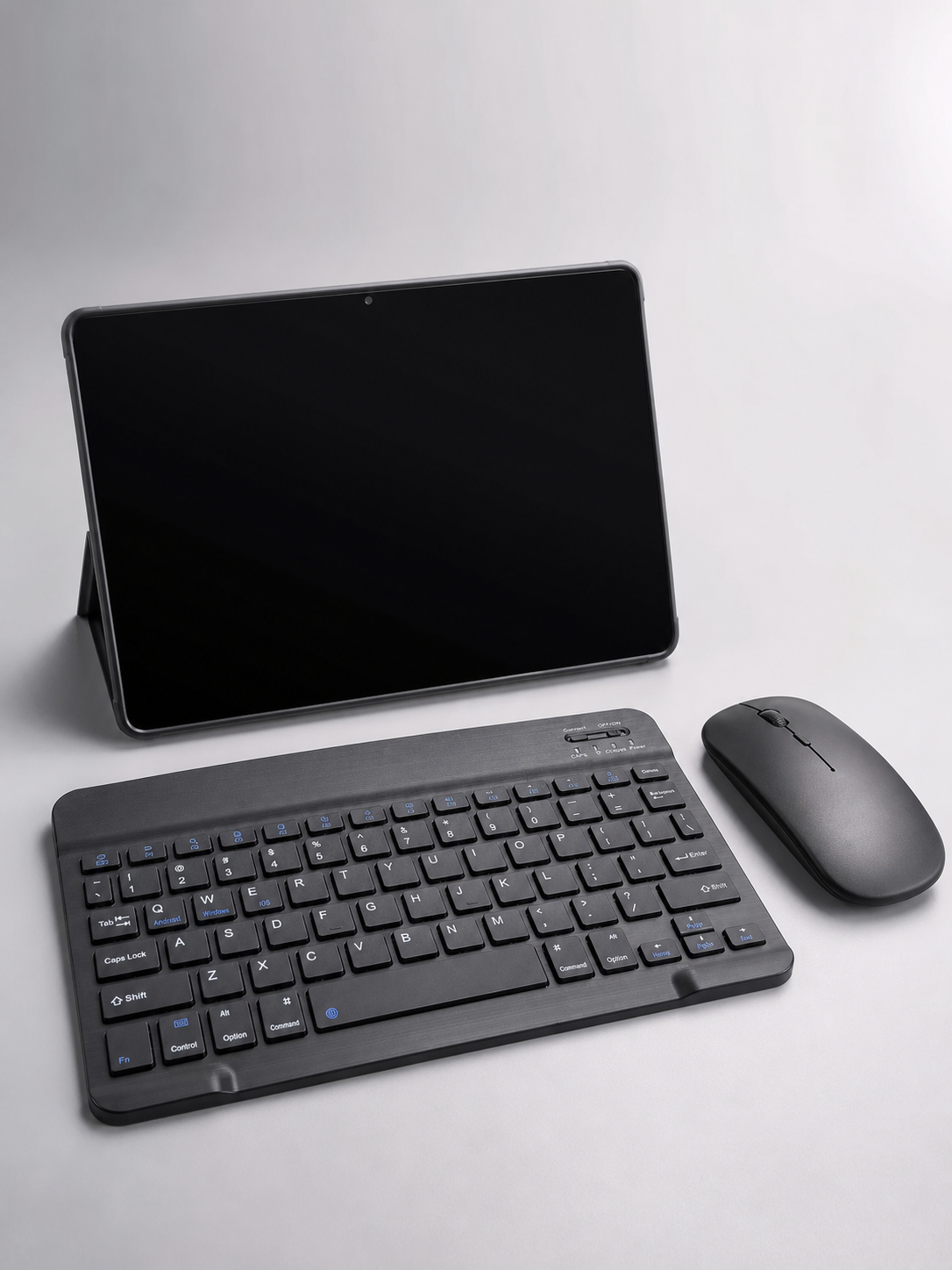 Android Tablet Bluetooth Klavye Mouse Seti SIM Kart Girişi Kablosuz Bağlantı ve Günlük Kullanıma Uygun