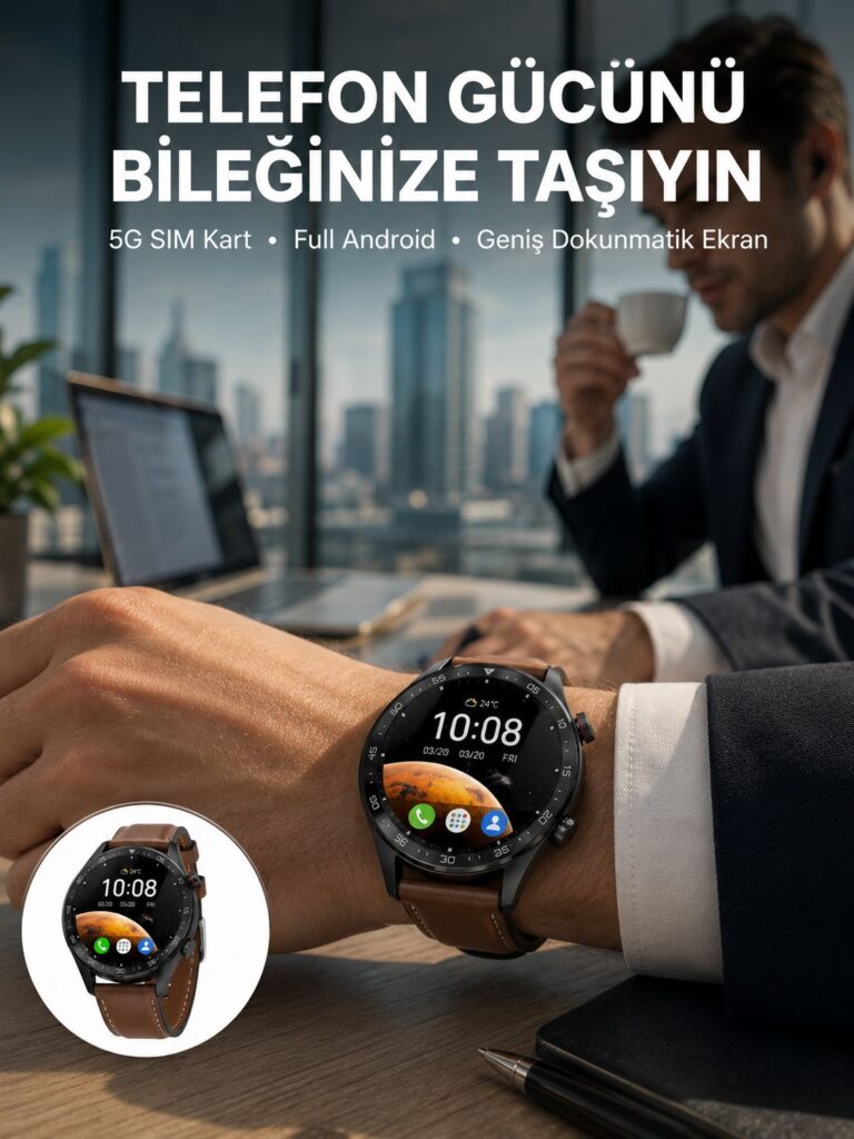 SIM Kartlı Akıllı Saat GPS WiFi Bluetooth Destekli Yeni Nesil