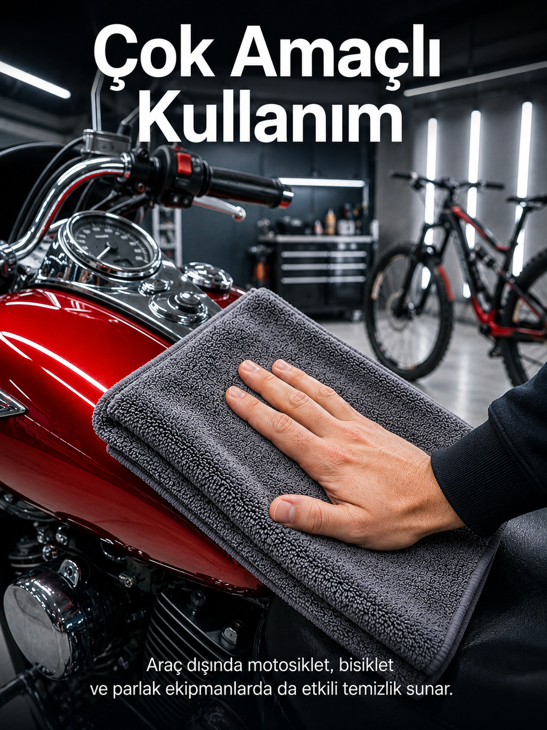 50x70 Mikrofiber Tank Bezi Araç Kurulama ve Oto Bakım Temizlik Bezi Yüksek Su Emici