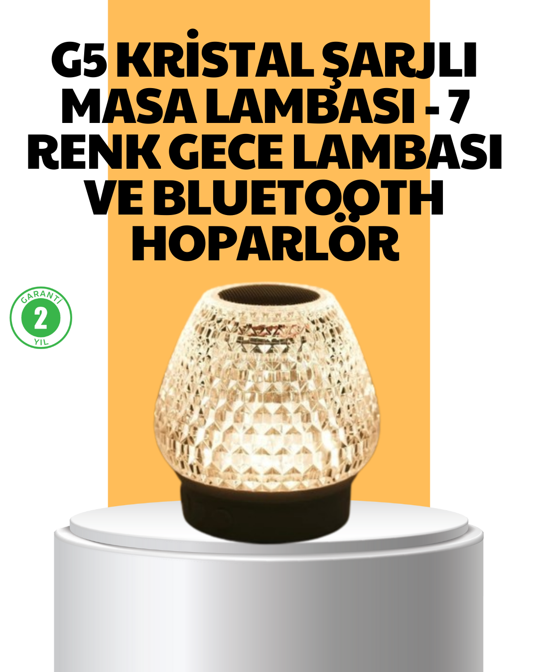 Taşınabilir Işıklı Yüksek Ses Kaliteli Bluetooth Hoparlör