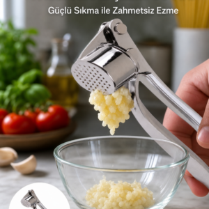 Sarımsak Presi Kolay Temizlik ve Yüksek Basınçlı Ezme