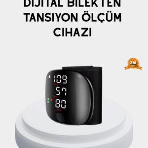 Taşınabilir Dijital Tansiyon Aleti – Bilekten Ölçüm, Aritmi Uyarısı ve Risk Göstergesi