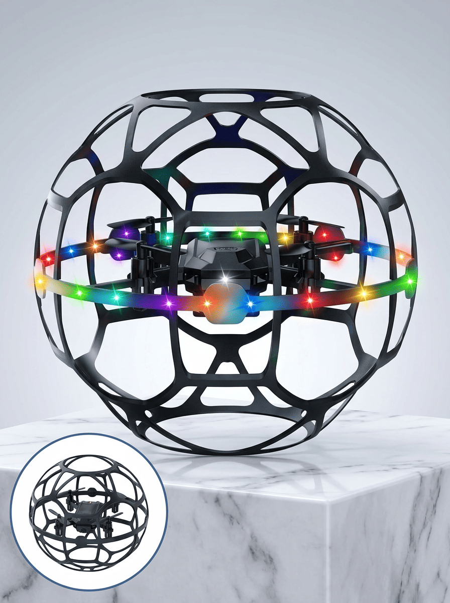 El Sensörlü Uçan Top Drone Çocuklar İçin LED Işıklı Eğlence Oyuncağı