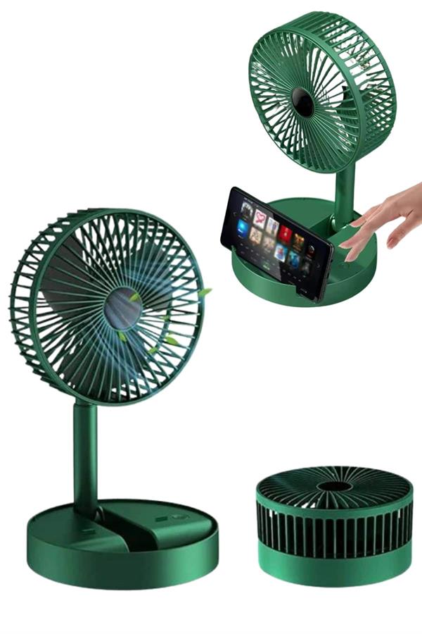Katlanabilir Usb Şarjlı Masaüstü Soğutucu Mini Fan Telefon Tutucu Yeni Nesil