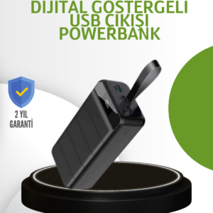 Ultra Güçlü 50.000 mAh Powerbank – LED Ekranlı, Çoklu Bağlantı Seçenekli, Akıllı Koruma Sistemli Şarj Ünitesi
