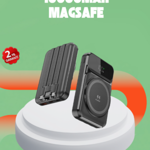 10000 mAh Kablosuz Hızlı Şarj Destekli Powerbank – 15W, PD20W, Type-C Girişli