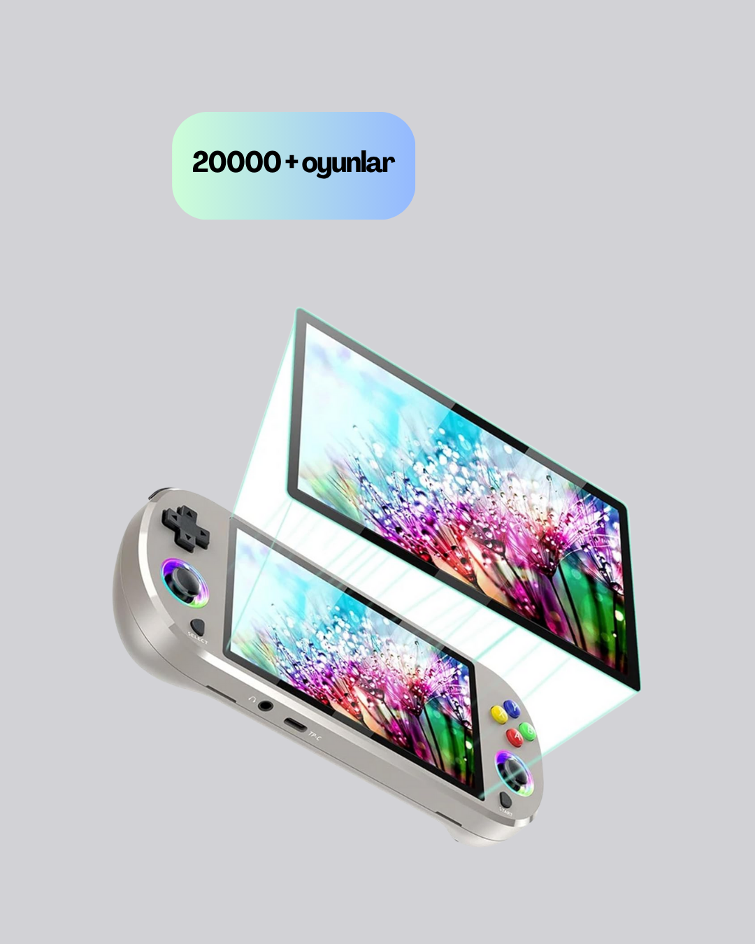 Hızlı Şarjlı, RGB Aydınlatmalı Konsol