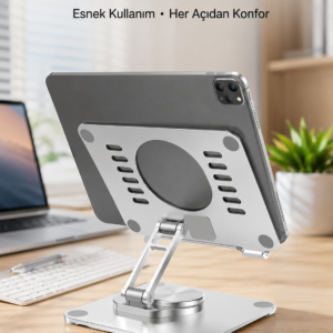 Çift Eksenli Ayarlanabilir Tablet Destek Standı Yeni Nesil