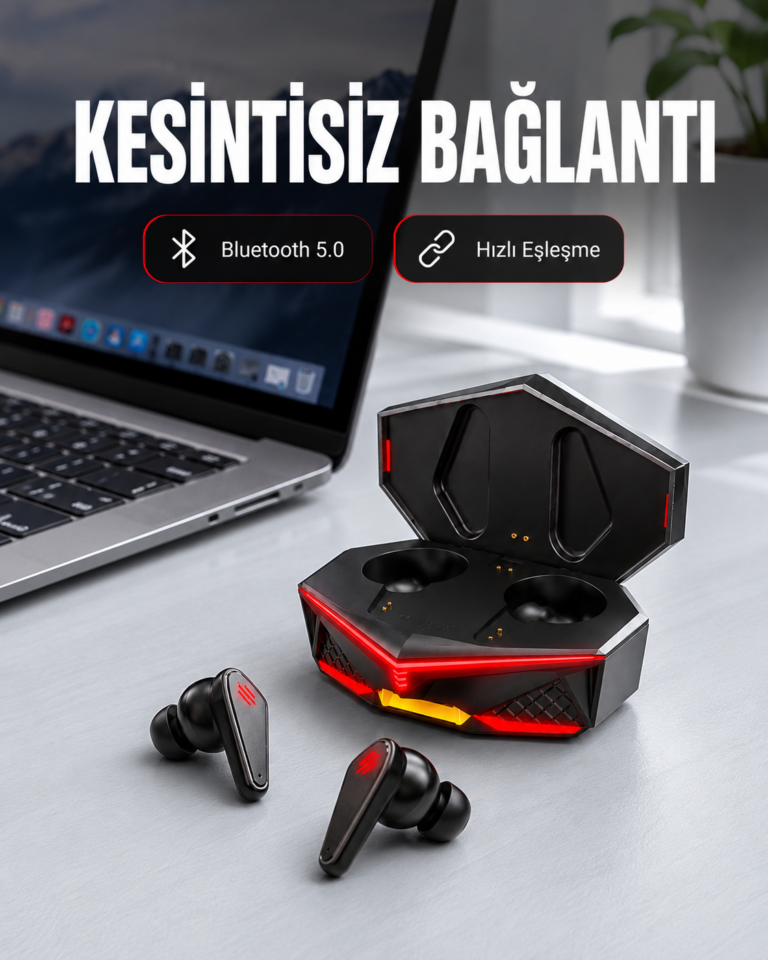 Kablosuz Bluetooth Gaming Kulaklık Led Işıklı Yeni Nesil