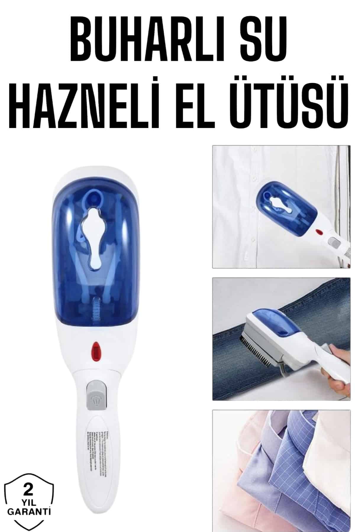 Taşınabilir Su Hazneli Buharlı El Ütüsü Yeni Nesil 1500 W