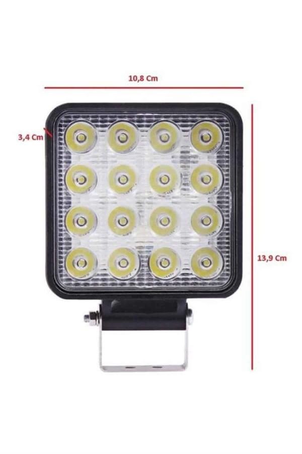 16 Ledli Çalışma Lambası Araç Görüş Lambası Oto Lamba
