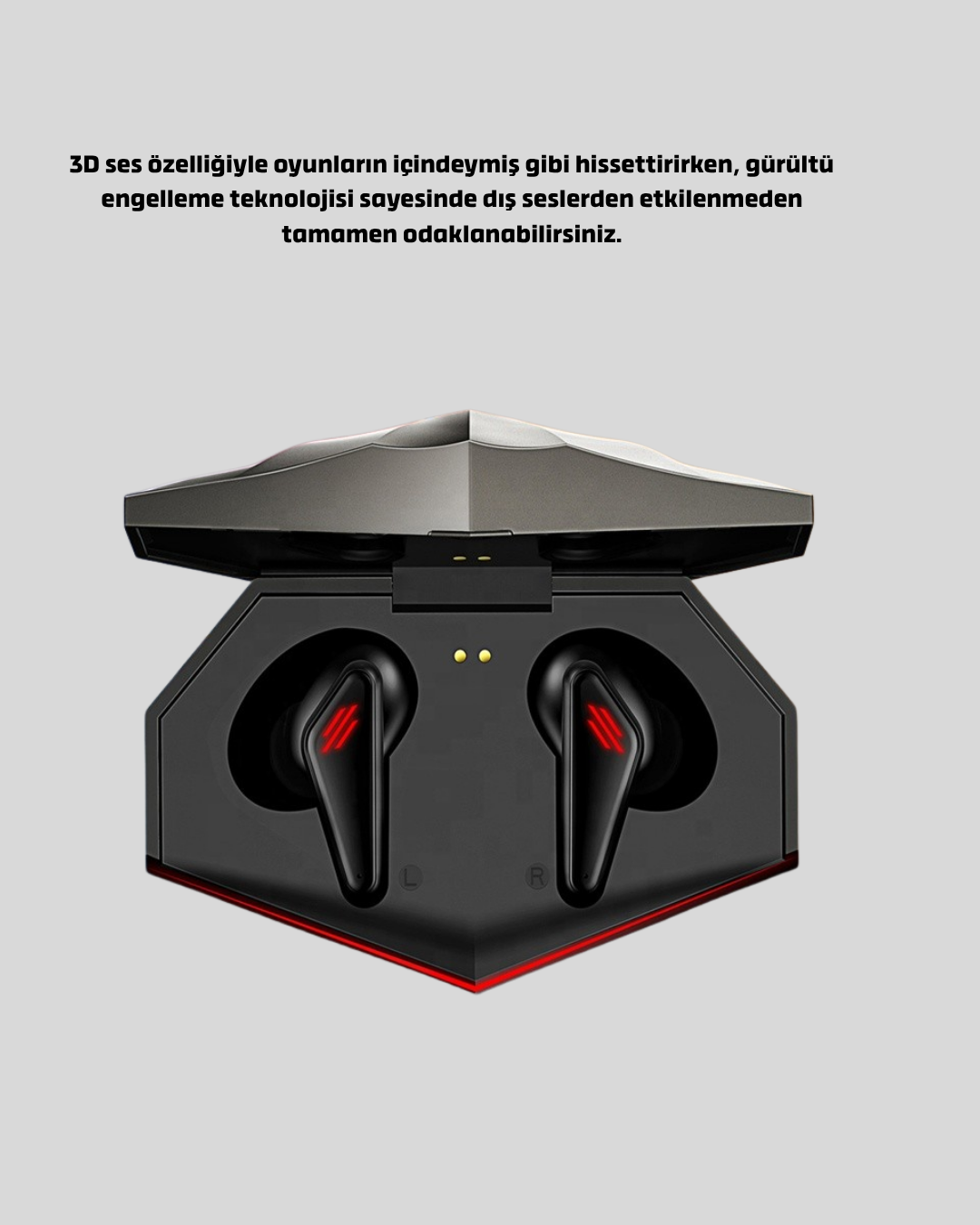 LED Işıklı Bluetooth Kulaklık 3D Ses ve Güçlü Bas