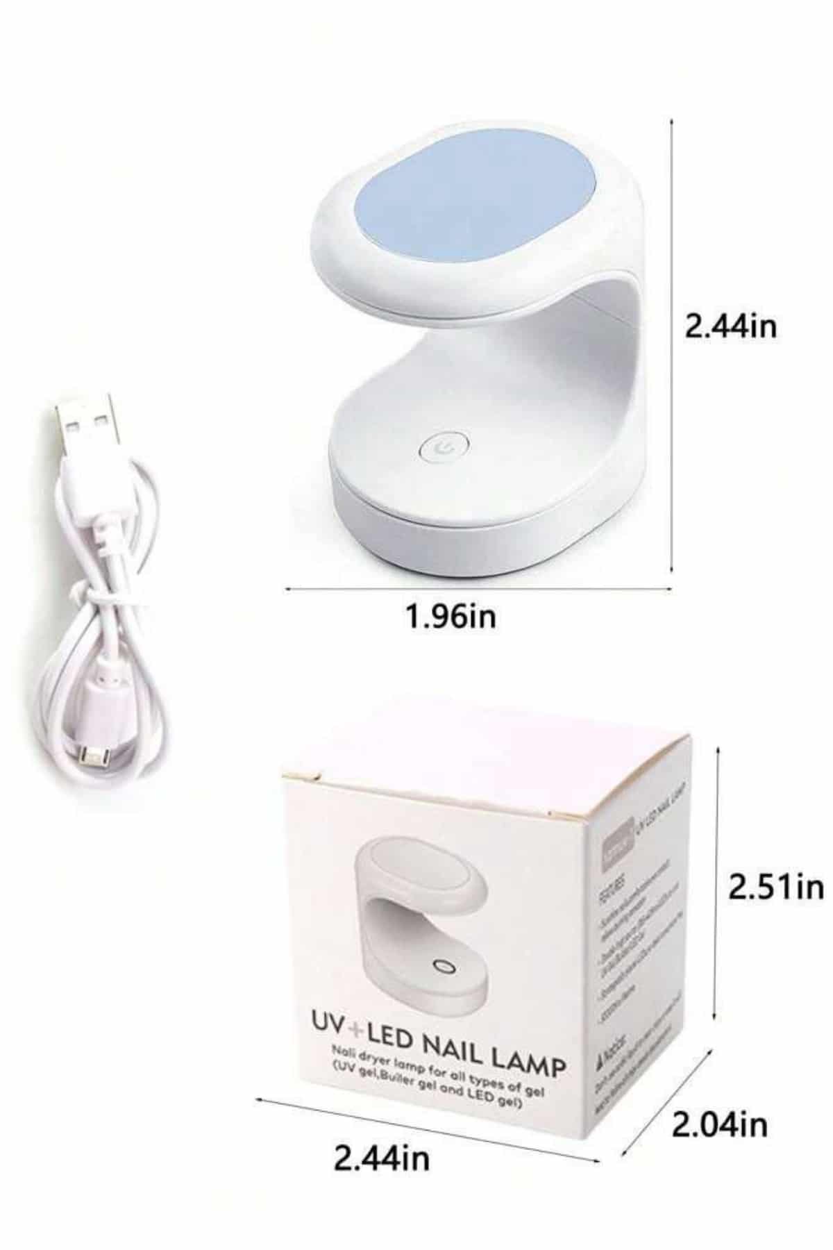 Kalıcı Oje Kurutucu UV Led Teknolojisi Taşınabilir Mini Tırnak Kurutucu Yeni Nesil