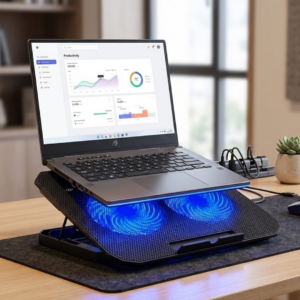 Notebook Soğutucu Fanlı Stand USB Portlu 8 Kademe Laptop Sehpası