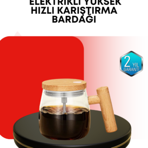 IP6 Su Geçirmez Şarjlı Kupa – 3D Karıştırma, Sabit Sıcaklık, 400 ml