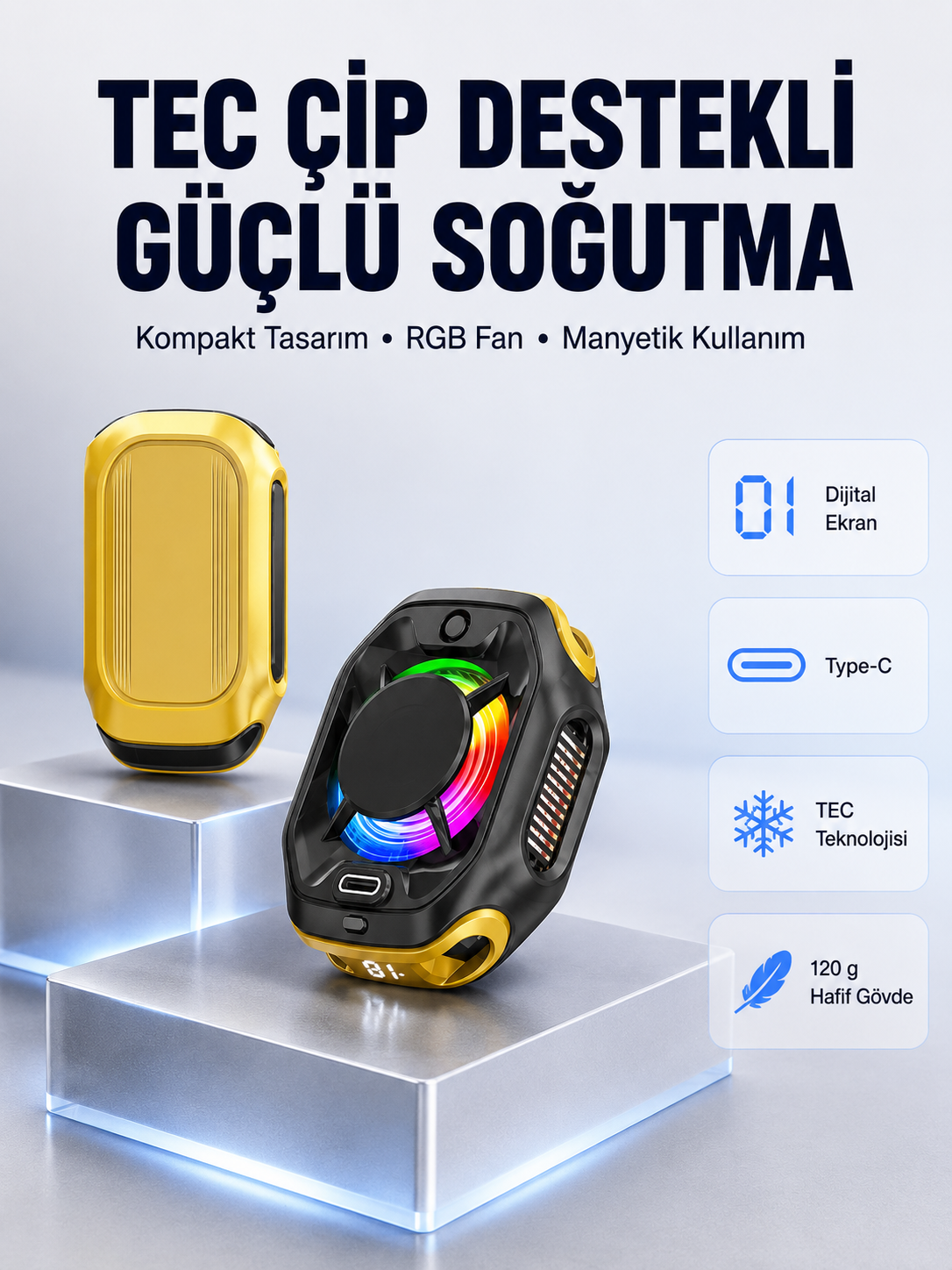 ABS Alüminyum Alaşımlı Hafif ve Dayanıklı Mobil Soğutucu Yeni Nesil