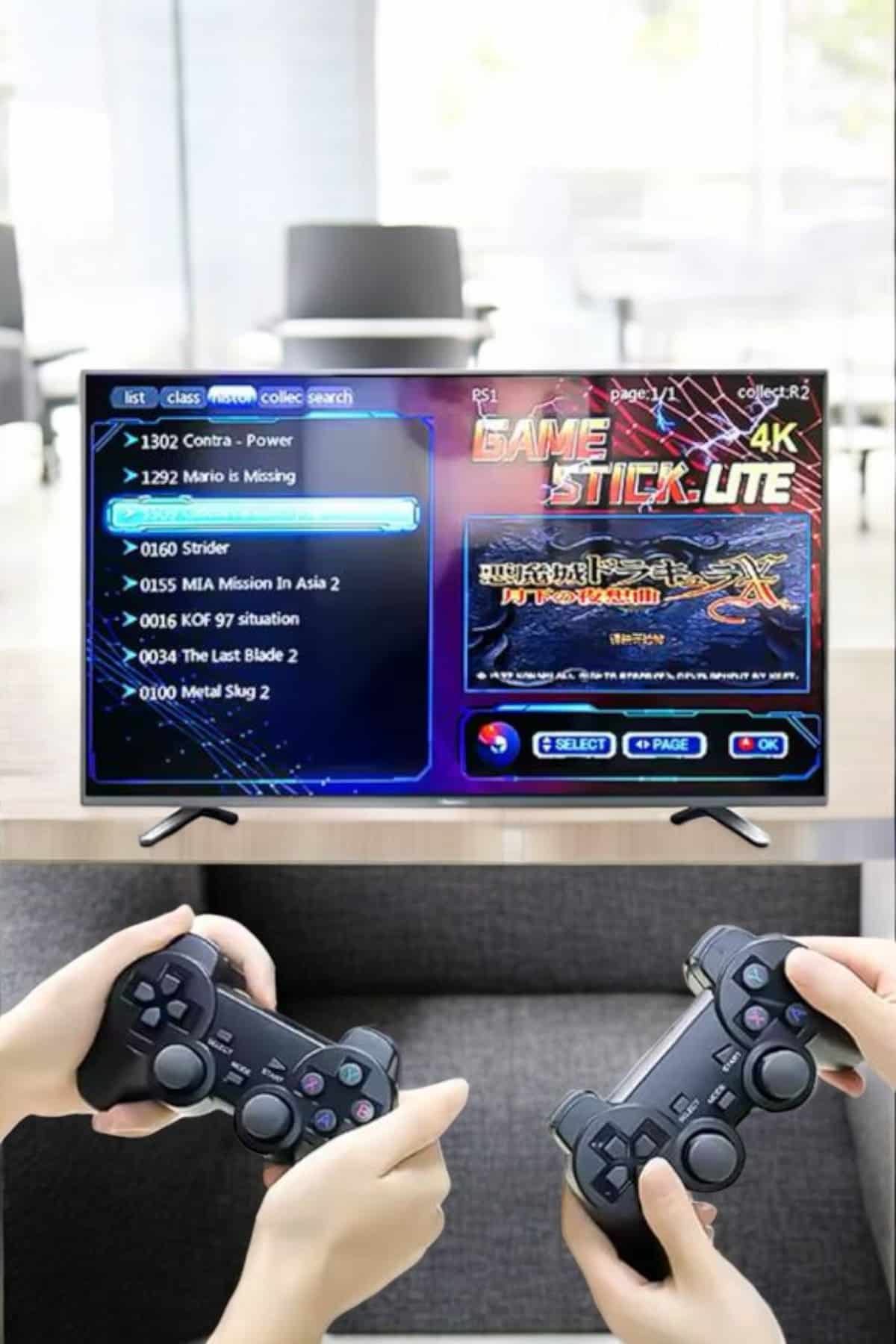 Game Stick 2000 Oyunlu 2.4G Kablosuz Çift Kol Yüksek Hassasiyetli Wireless