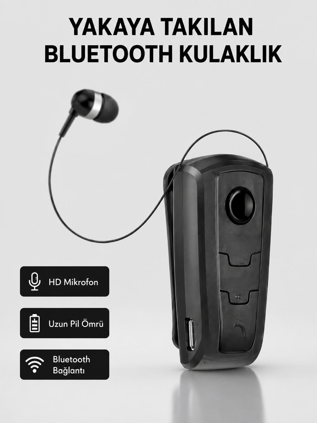 Profesyonel Bluetooth Kulaklık – Hızlı Şarj, Çift Cihaz Desteği, Uzun Süreli Kullanım