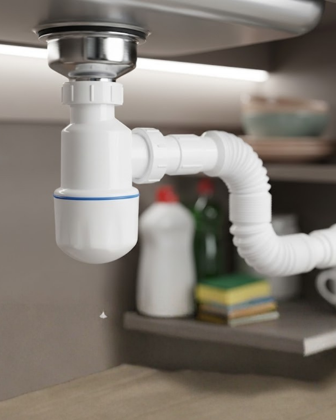 Lavabo Sifon Seti Esnek Borulu Koku Engelleyici Sızdırmaz ve Kolay Montajlı