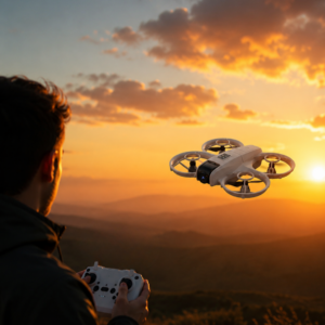 Çift Bataryalı Kameralı Mini Drone Işıklı Akıllı Uçuş Sistemi