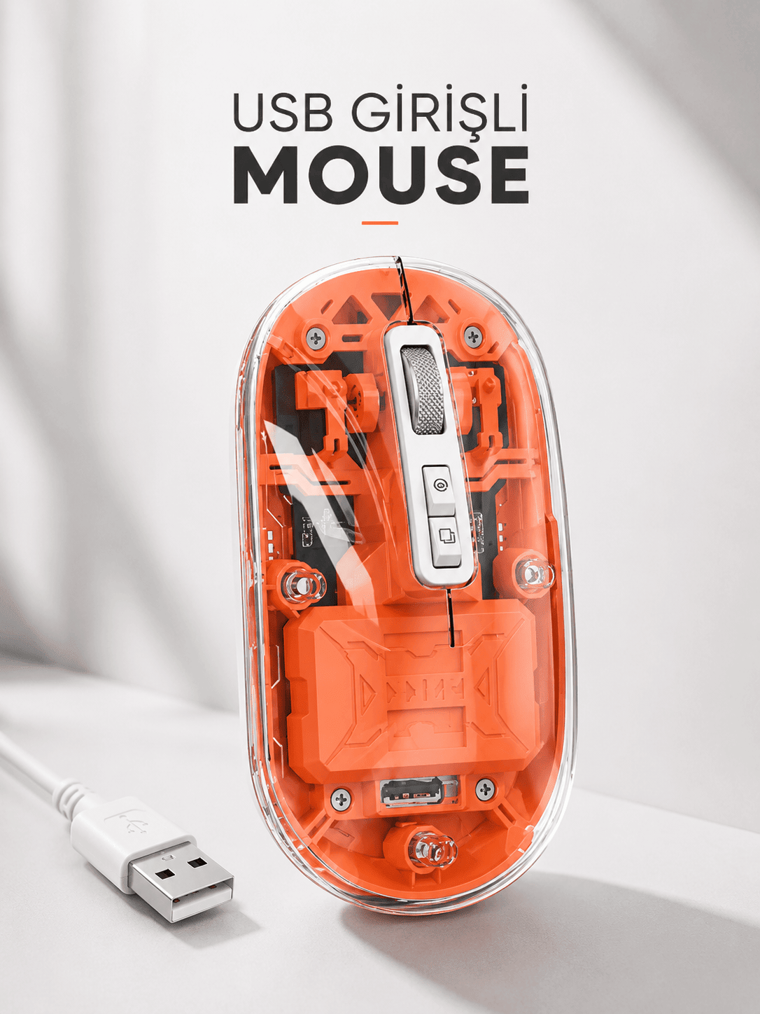 Sessiz Kablosuz USB Girişli Mouse Fare Yüksek Performanslı