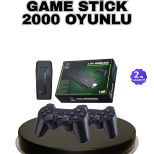 Kablosuz 4K Retro Atari Game Stick – 2 Kollu, 20000 Hazır Oyun