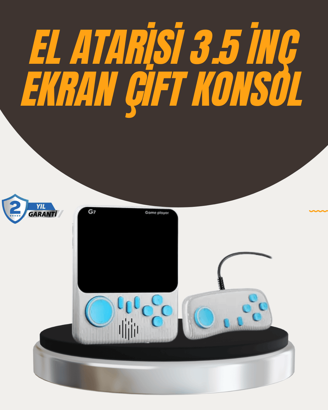 İki Kişilik Oyun Deneyimi Sunan Taşınabilir Retro Konsol
