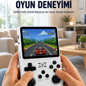 64 GB Retro Oyun Konsolu – Çoklu Emülatör Desteği, Linux Tabanlı Açık Sistem Yeni Nesil