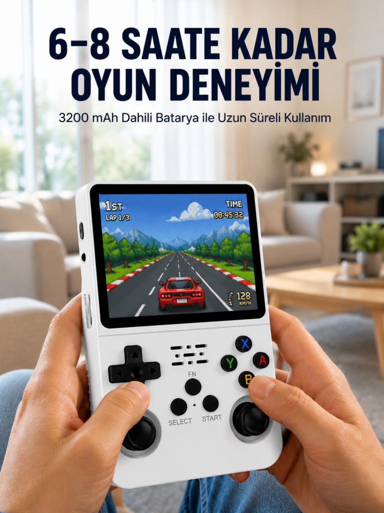 64 GB Retro Oyun Konsolu – Çoklu Emülatör Desteği, Linux Tabanlı Açık Sistem Yeni Nesil