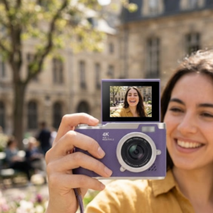 4K Dijital Kamera 48 MP Flip Ekran Vlog ve Fotoğraf Makinesi